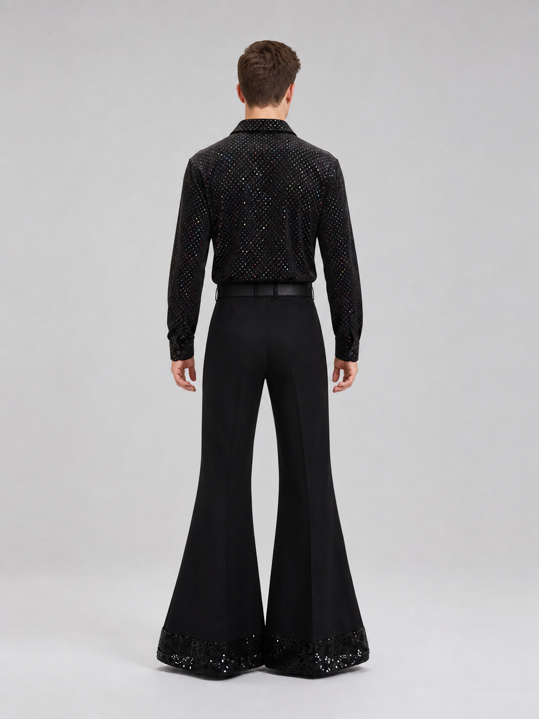 Retro 1970s Disco Costume with Shirt and Pants
