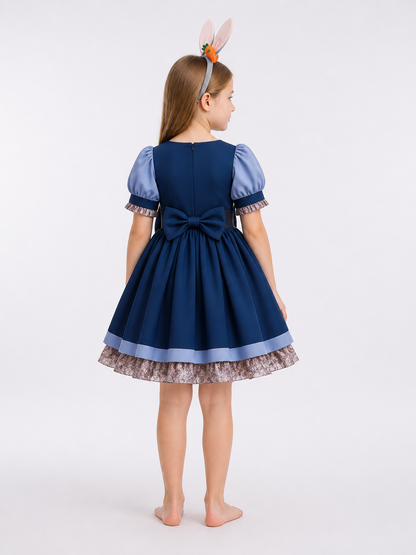 Blue Rabbit Costume for Halloween and Cosplay back view