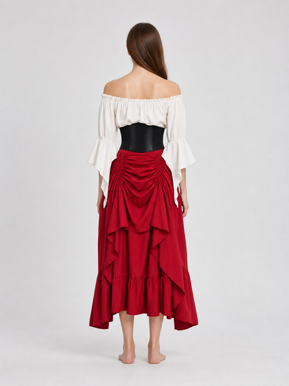 Pirate-Style Costume with Corset