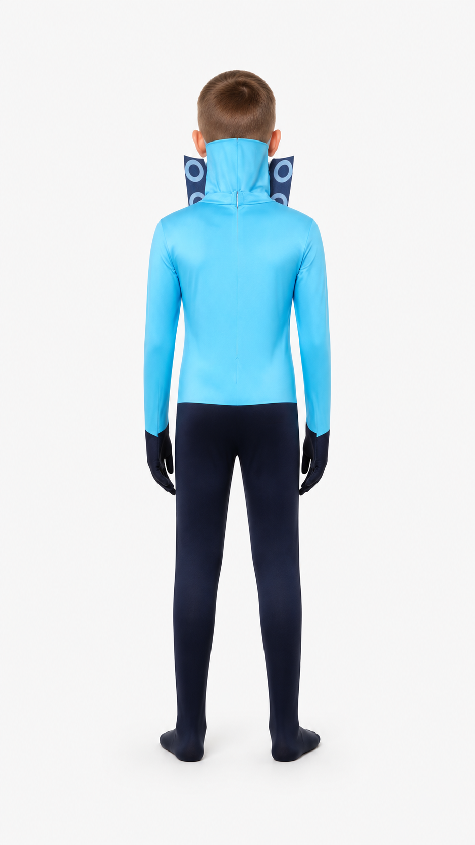 Blue Audio Man Skibidi Toilet Jumpsuit back view