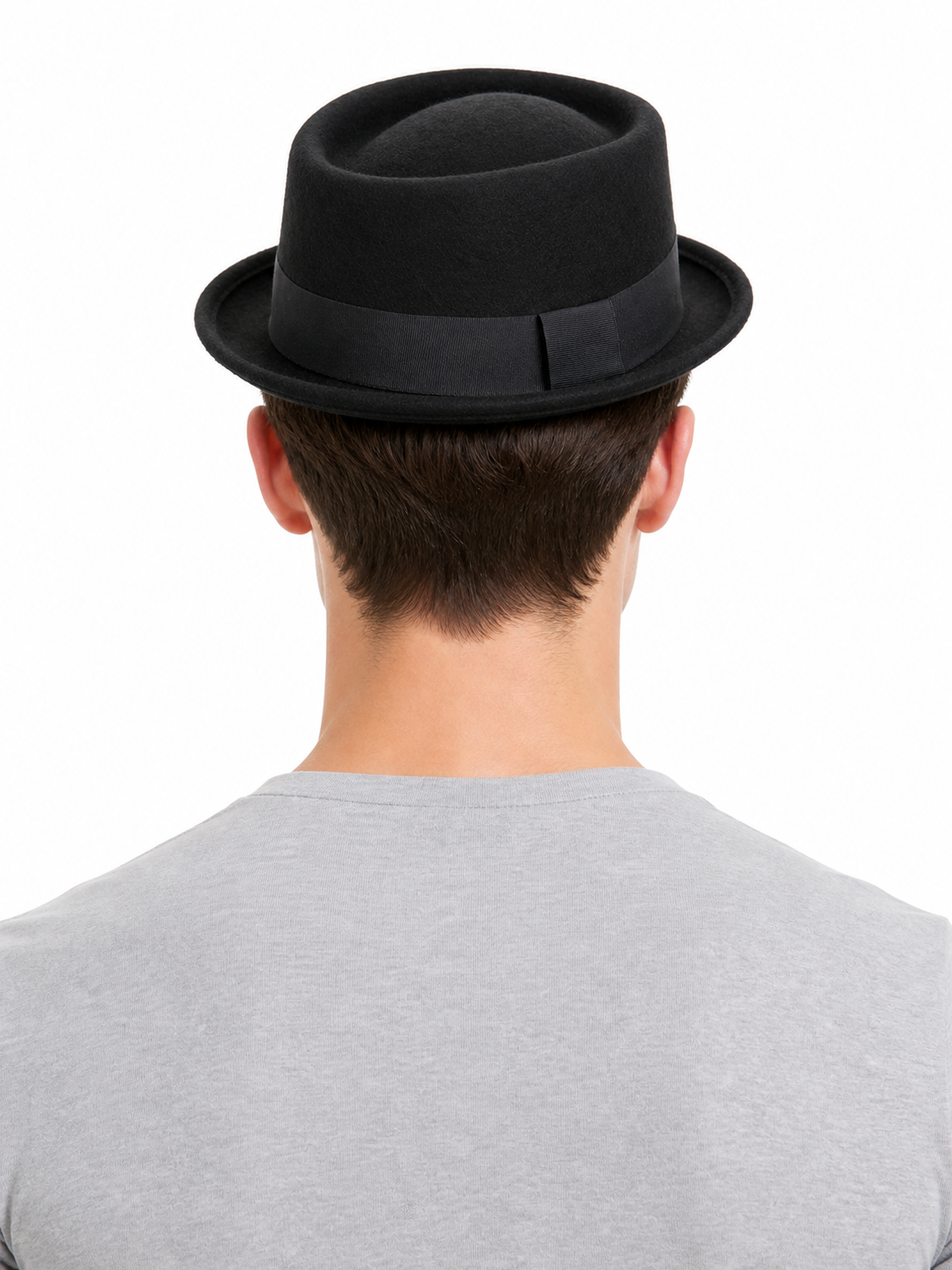 Black Carnival Fedora Hat with Ribbon