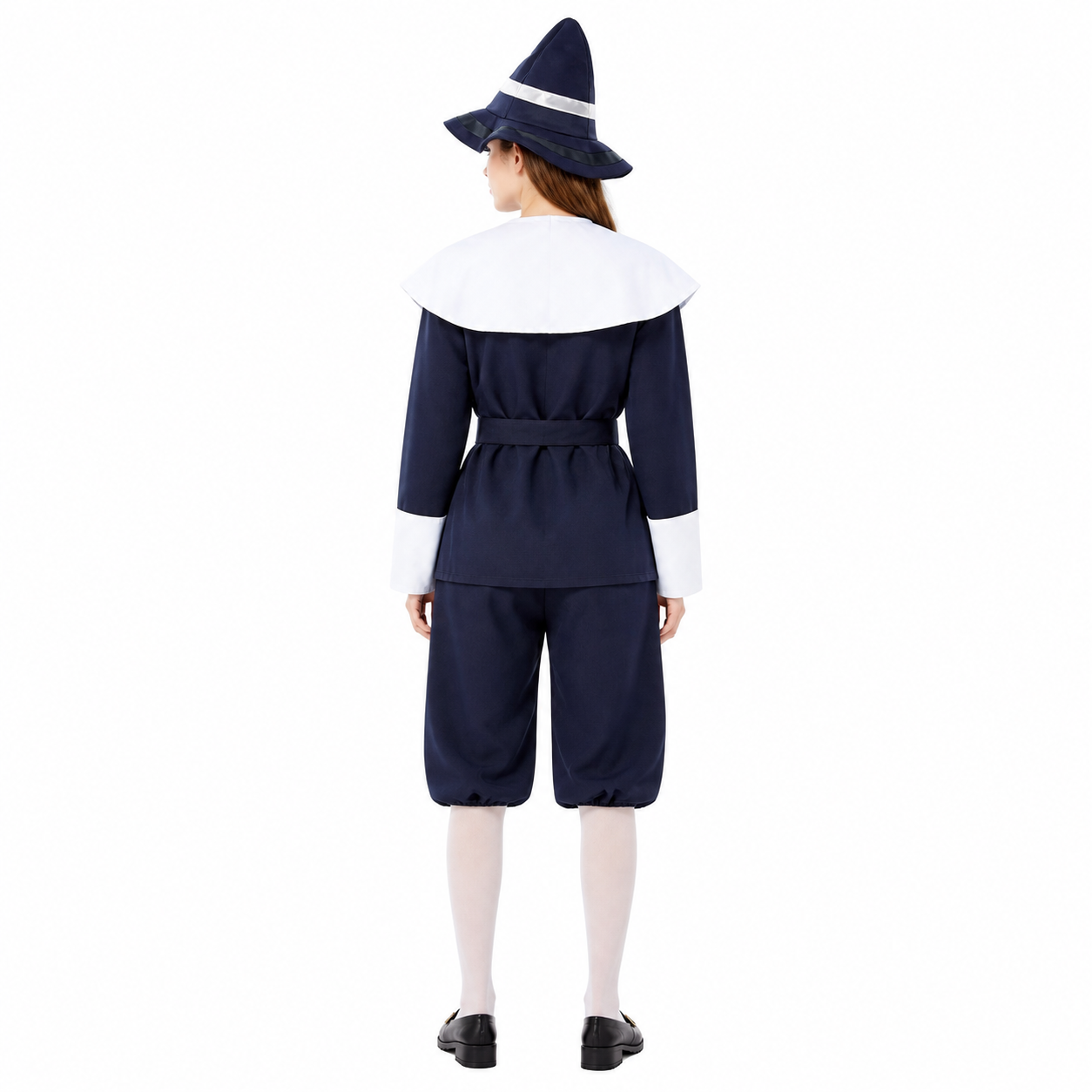 Cosplay Costume with Pointed Hat back view