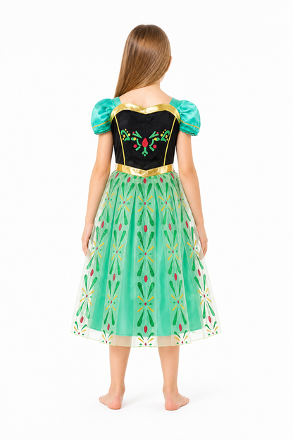 Sequin Carnival Dress with a Full Skirt back view