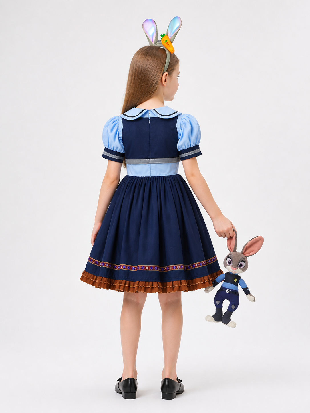 Rabbit Police Officer Carnival Costume for Cosplay back view