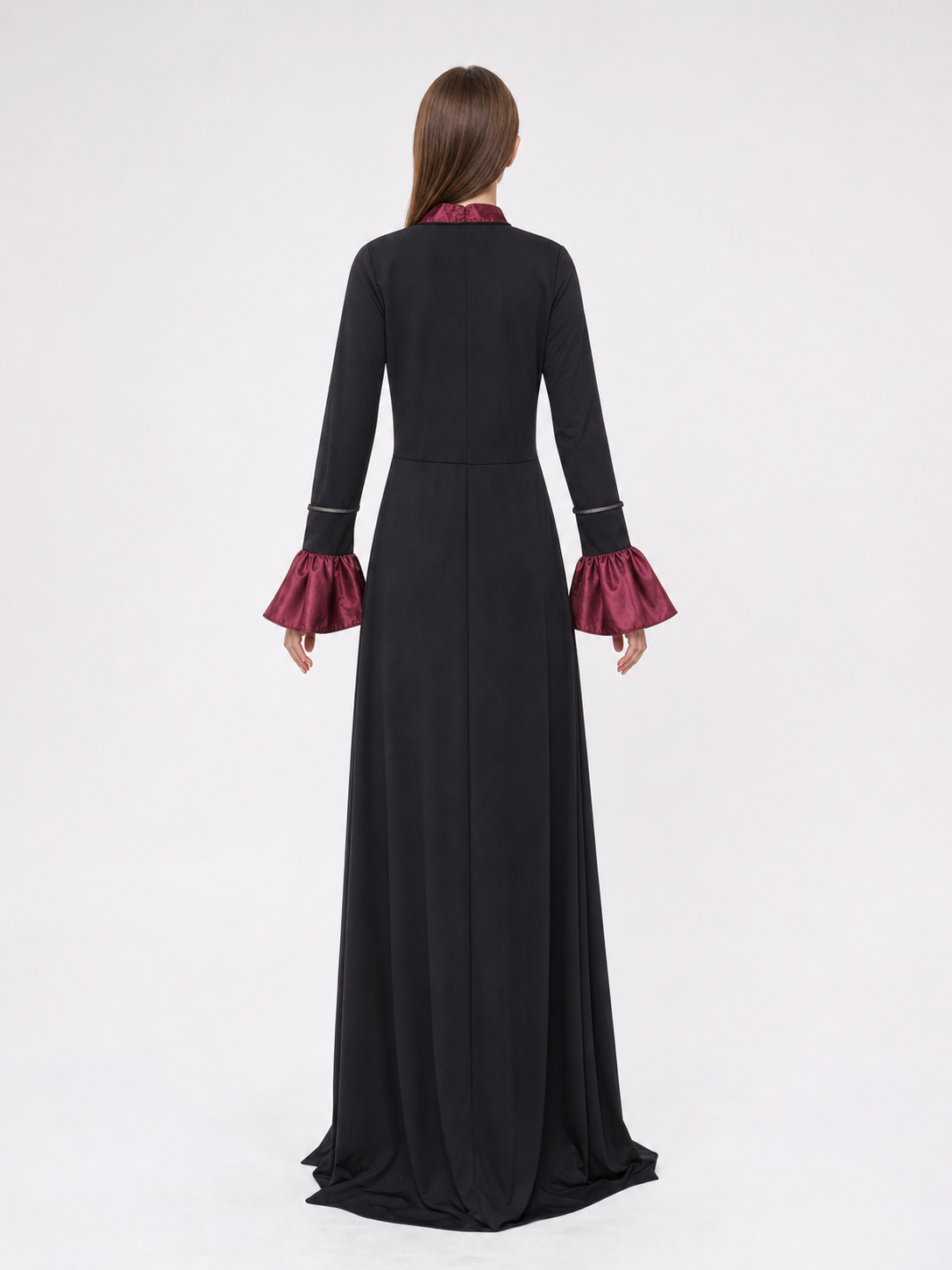Gothic Vampire Costume with Top Hat for Halloween