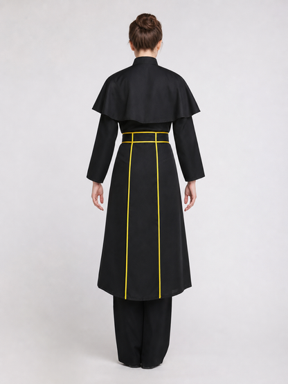 Carnival religious robe with a cross for a masquerade