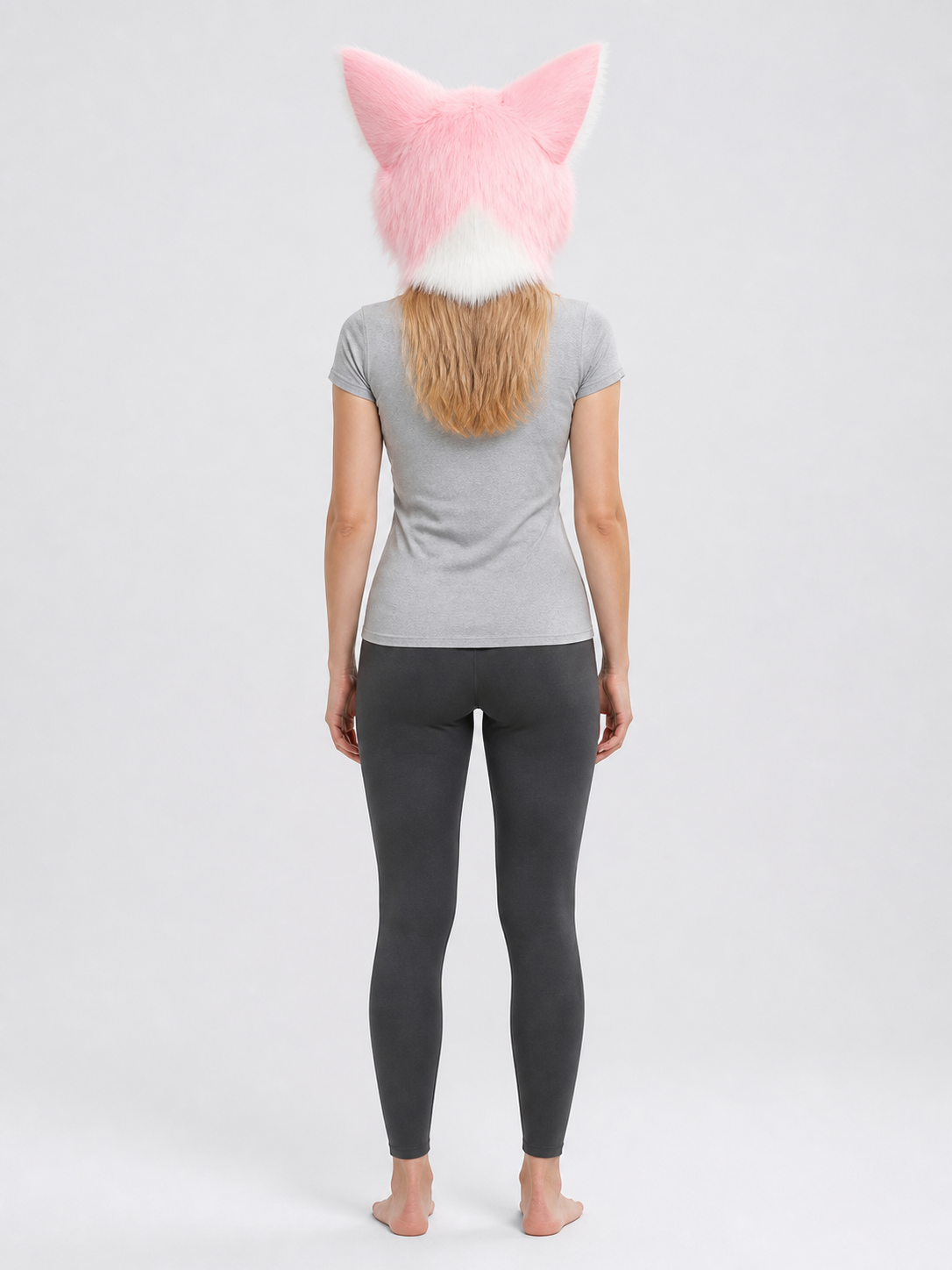Halloween Cat-Fox Carnival Headpiece Mask back view