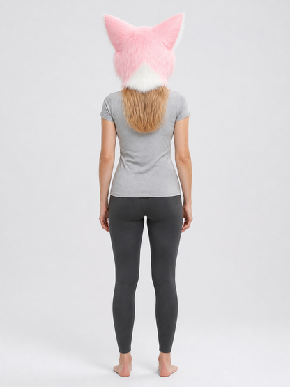 Halloween Cat-Fox Carnival Headpiece Mask back view