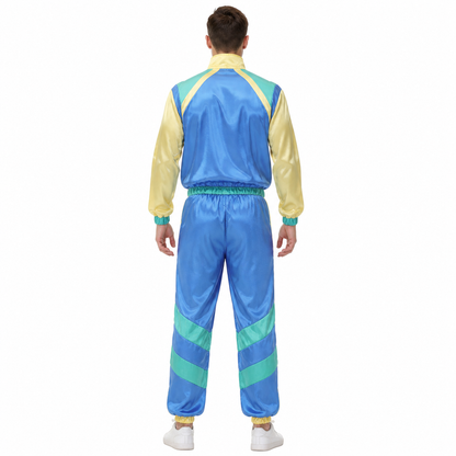 Disco Sports Jumpsuit with Front Zipper back view