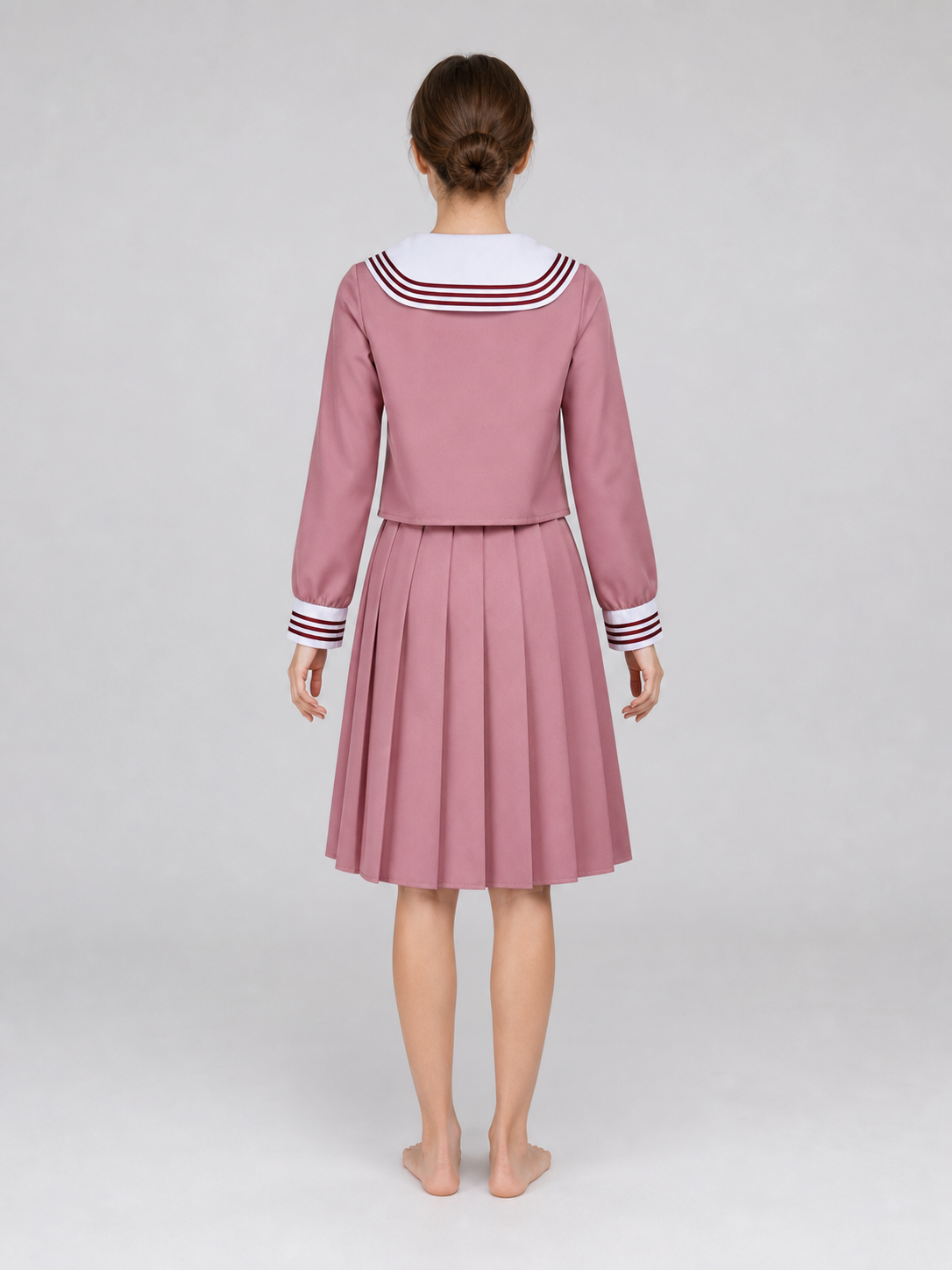 Cosplay Dress with Sailor Collar and Pleats