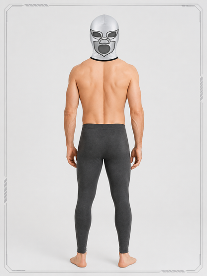 Black and White Carnival Mask for Halloween and Cosplay back view
