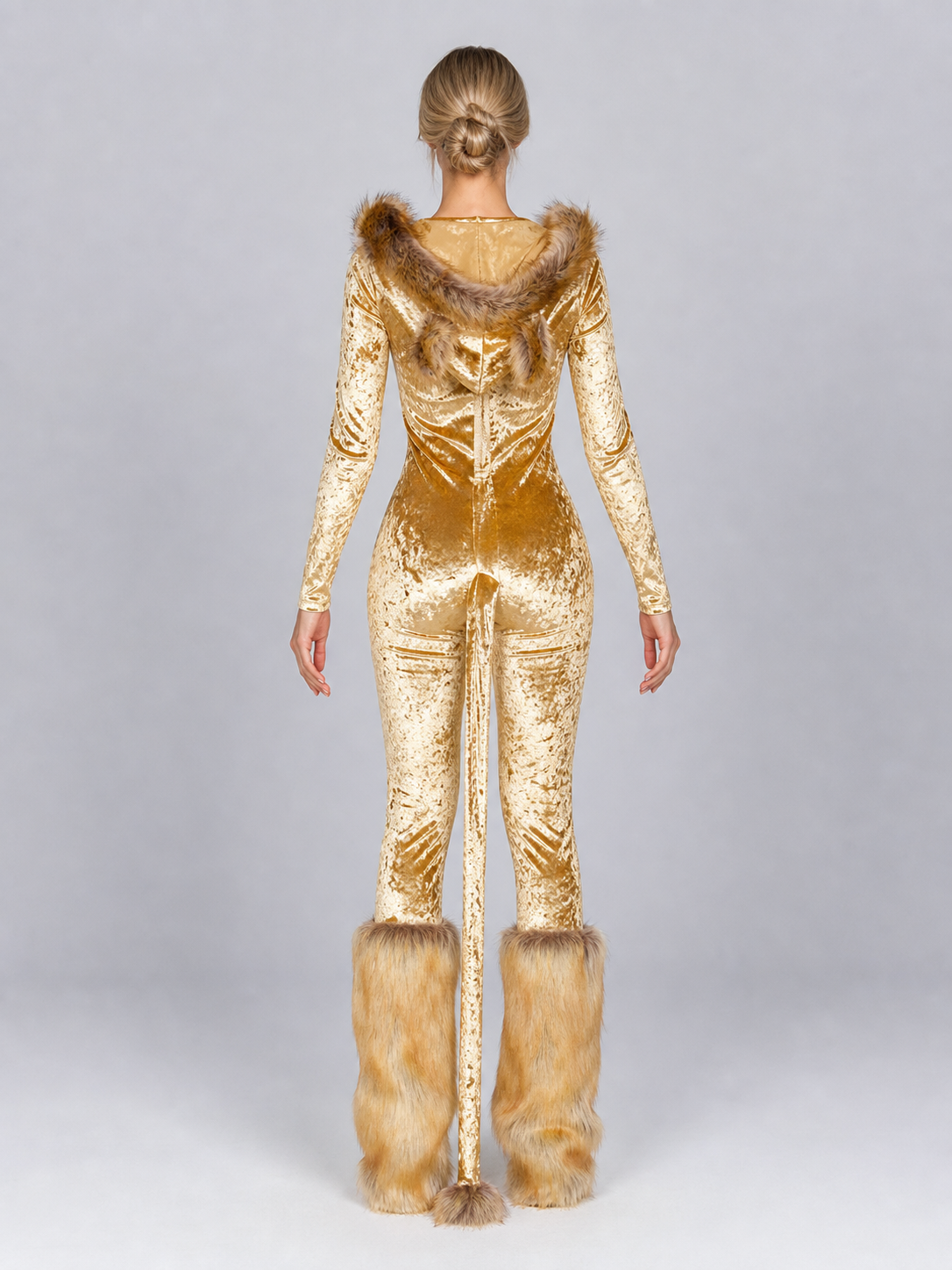 Fox Hooded Jumpsuit Costume for Cosplay