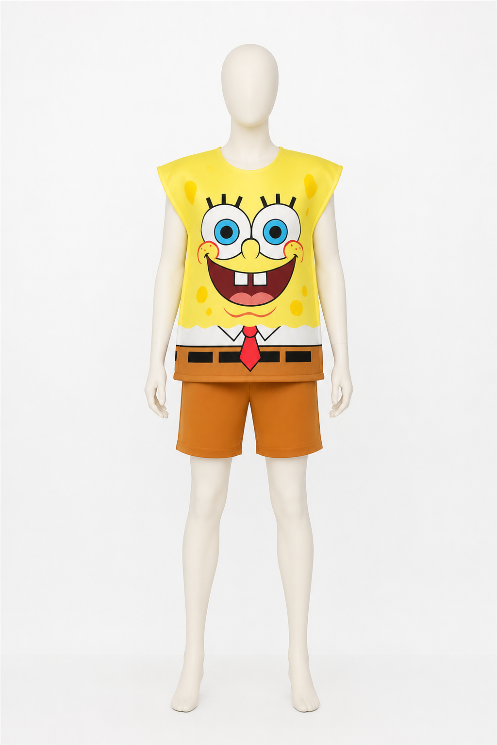SpongeBob Yellow Carnival Costume Jumpsuit back view