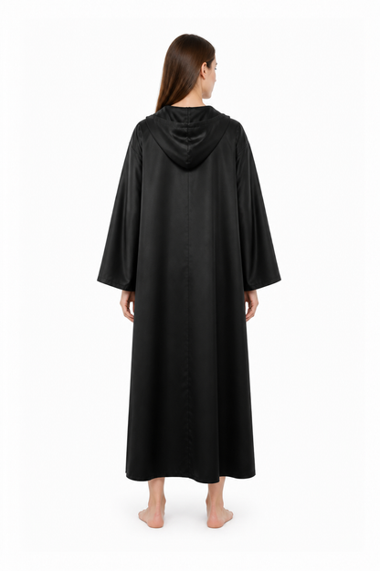 Hooded Cloak with Wide Sleeves