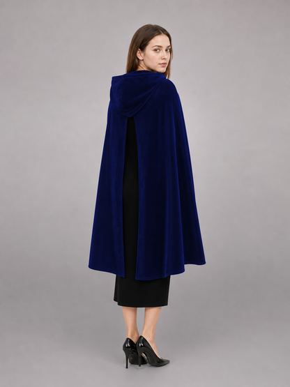 Dark Navy Carnival Cloak with Hood