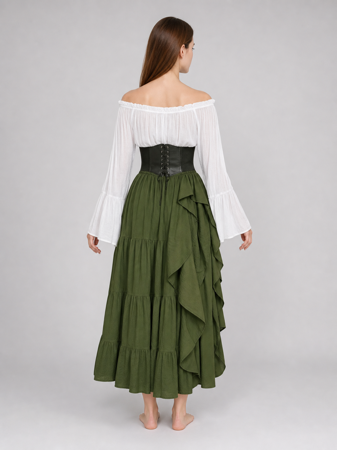 Renaissance Corset Dress for Themed Parties back view 2