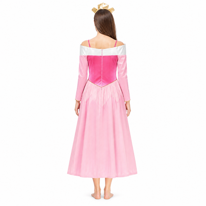 Long Off-the-Shoulder Princess Dress for Cosplay back view