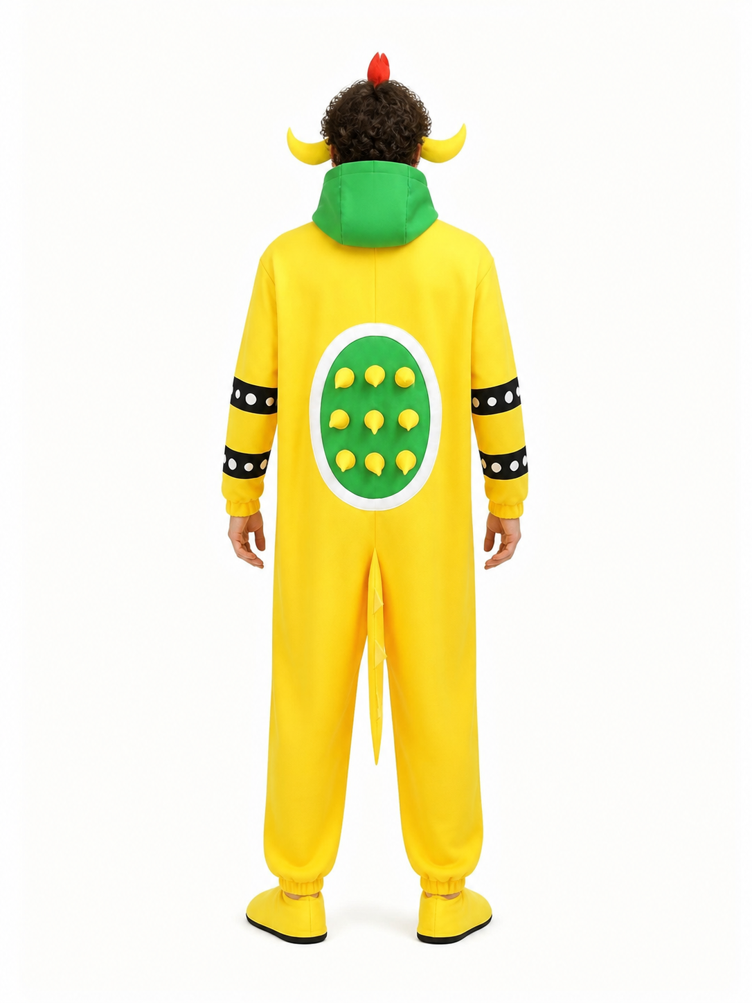 One-Piece Character Costume with Hood and Shell back view