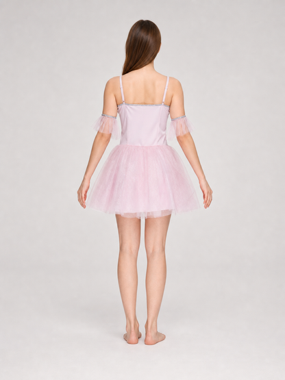 Ballet Stage Dress with Tutu Skirt