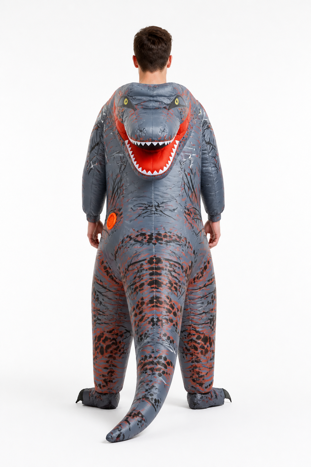 Gray-Blue Tyrannosaurus Costume with Tail for Halloween