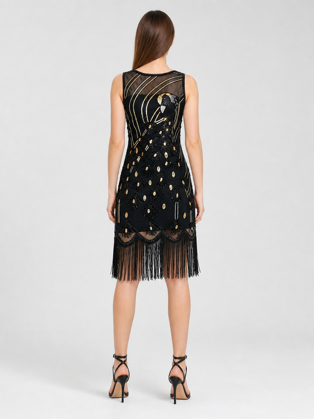 1920s-Style Fringed Dress for Parties