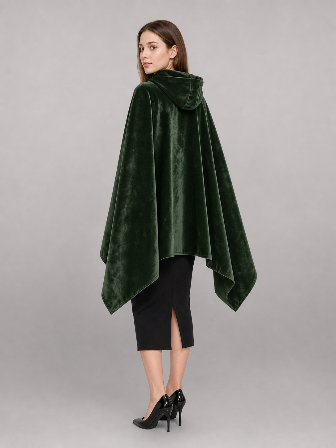 Green Hooded Costume Cloak for Cosplay