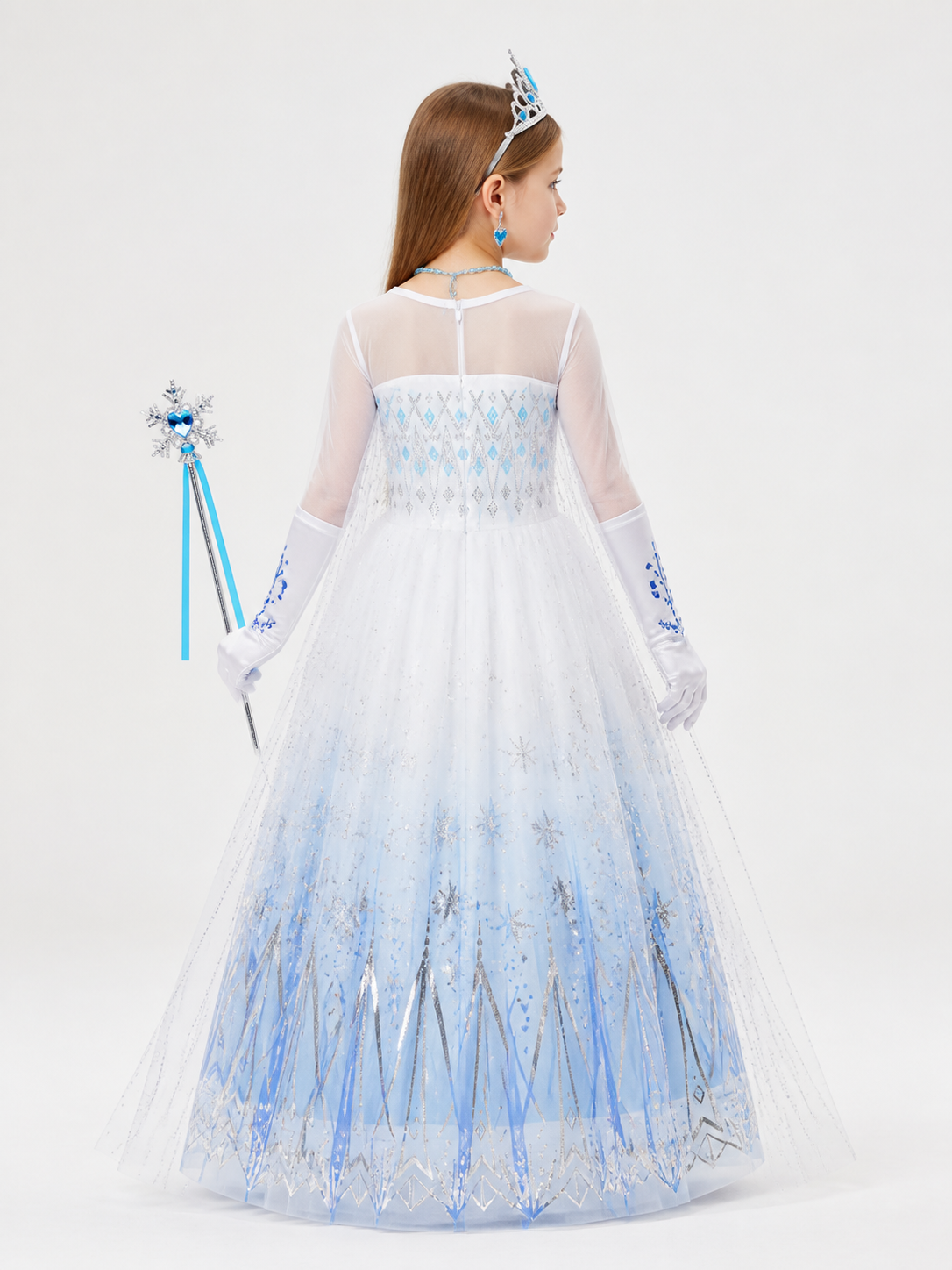 Halloween Snow Queen Costume back view