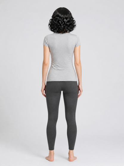 Short Curly Black Costume Wig back view
