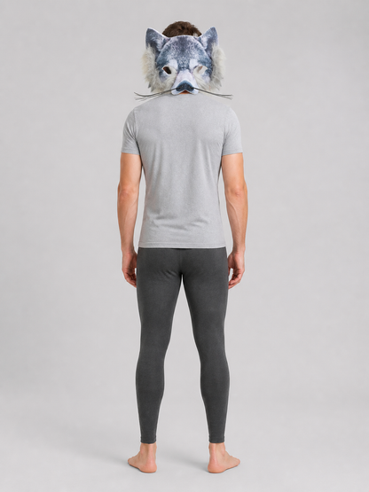 Gray-Blue Wolf Carnival Headpiece for Halloween back view