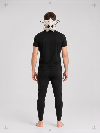 Carnival Skull Mask with Bones for Halloween and Cosplay back view