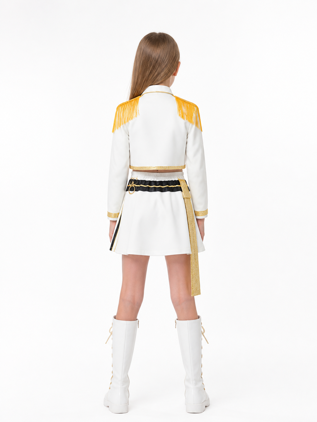 Children's Demon Hunter Stage Costume, 3-Piece back view