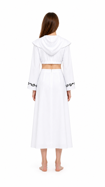 White Star Wars Cosplay Costume for Halloween back view