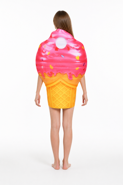 Ice Cream Costume with Cone and Scoop back view