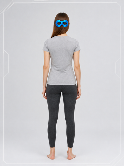Blue Carnival Mask for Halloween and Cosplay back view