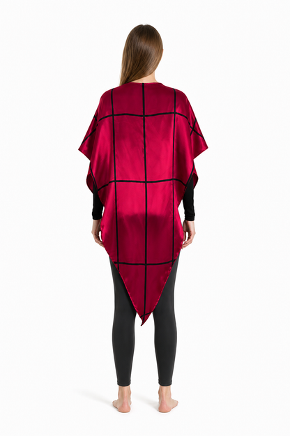 Beetlejuice Cosplay Costume with Cape and Pants back view