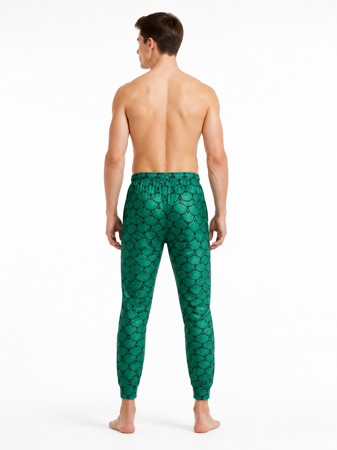 Cosplay Set: Costume with Green Pants back view