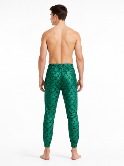 Cosplay Set: Costume with Green Pants back view