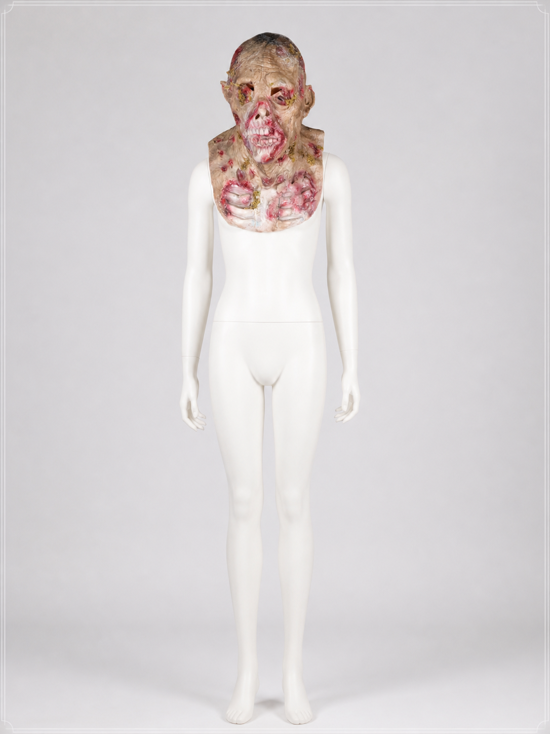 Zombie Skeleton Carnival Mask for Halloween and Cosplay back view