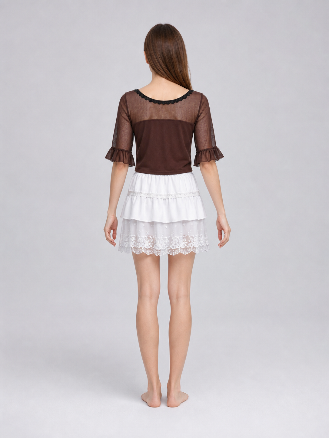 Tenku Mio Cosplay Costume: Top, Skirt, and Belt