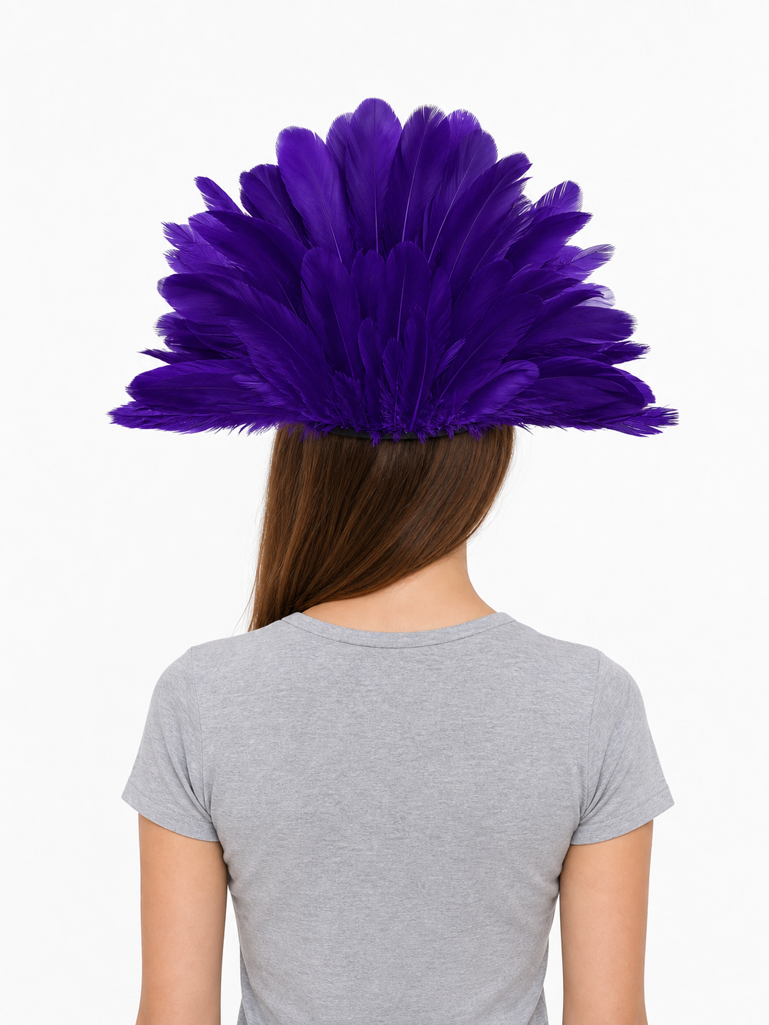 Carnival Headdress with Feathers and Mask