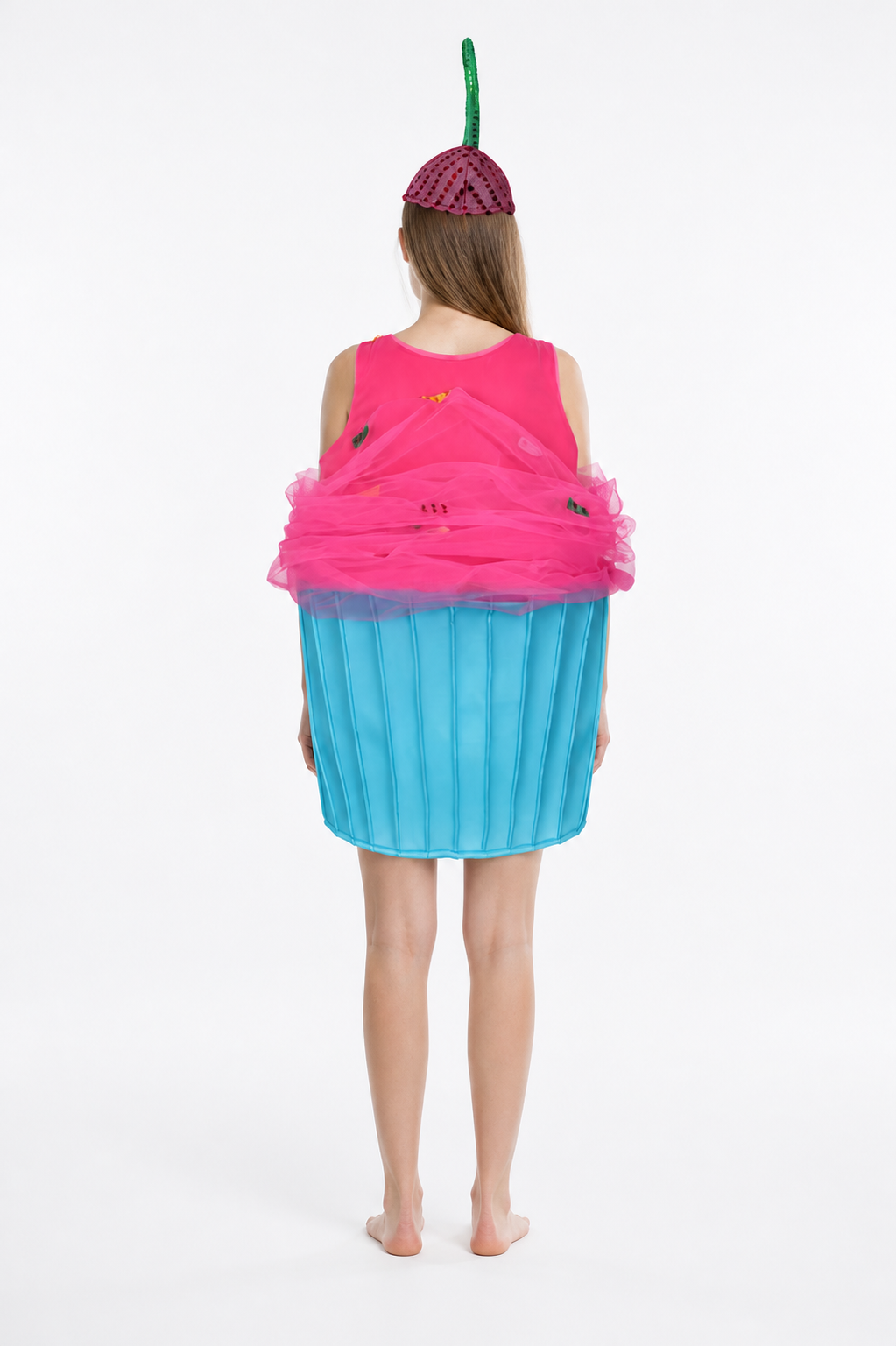 Cupcake Carnival Costume with Cosplay Hat back view