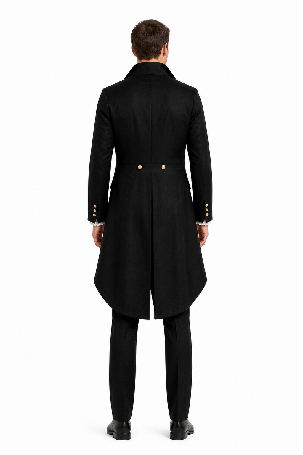 Black Victorian Gothic and Steampunk Tailcoat