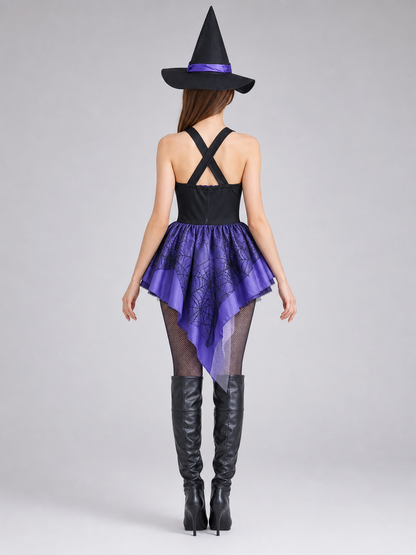 Halloween Costume with Hat and Full Skirt