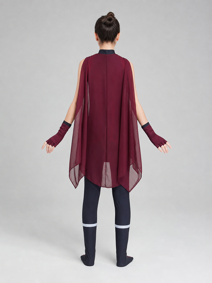 Marvel Scarlet Witch Cosplay Costume with Cape