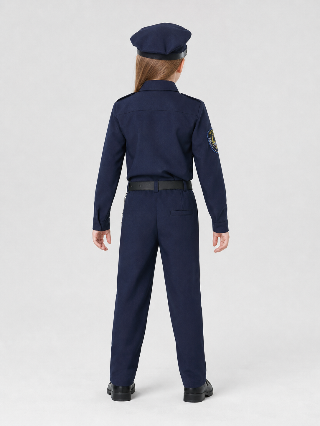 Long-Sleeve Police Jumpsuit for Role-Play