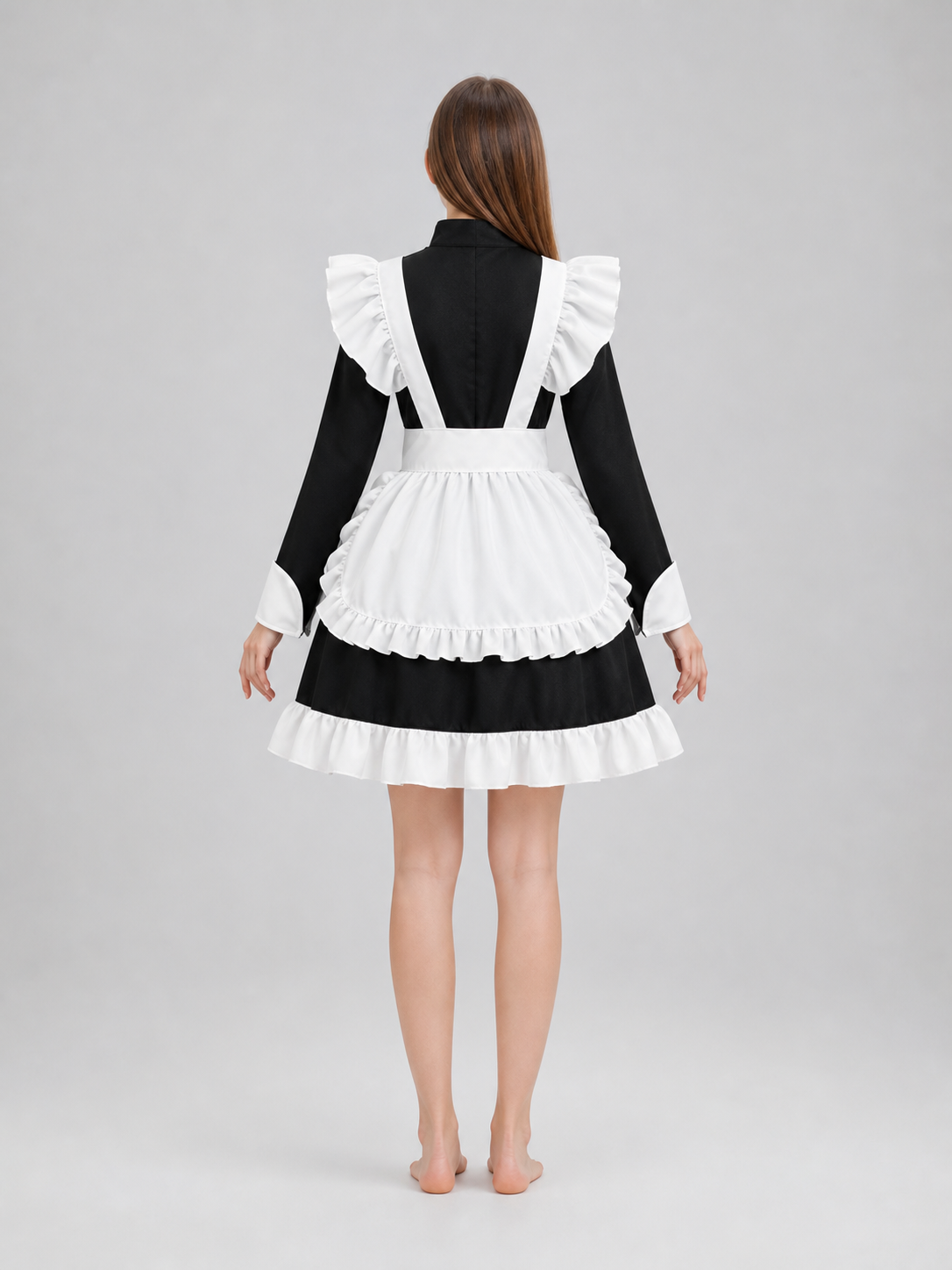 Costume Dress with White Apron and Headpiece