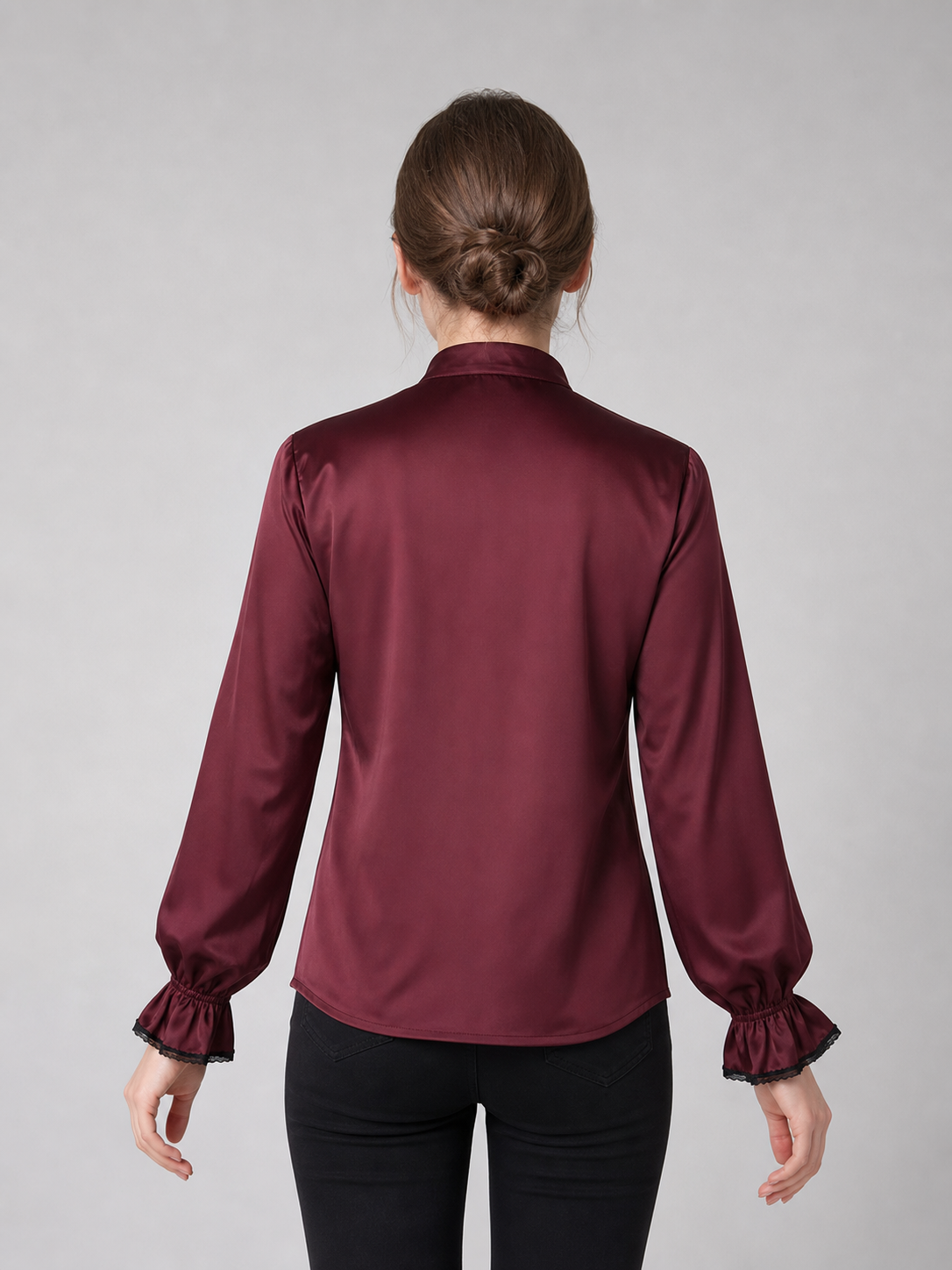 Cosplay Shirt with Jabot and High Collar