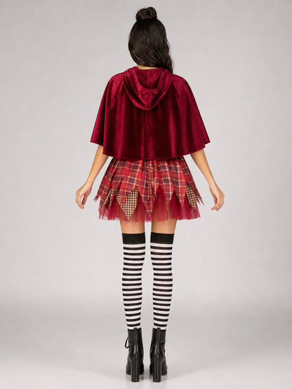 Cosplay Costume with Hood and Cape