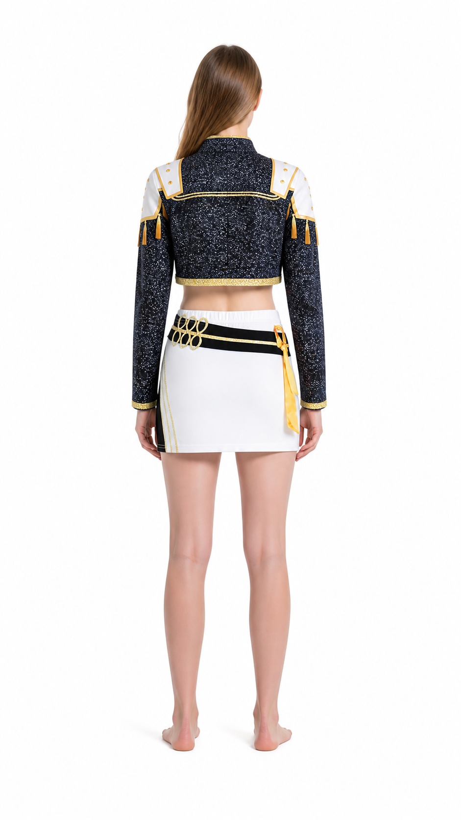 Short Children’s Sequin Costume for the Stage back view