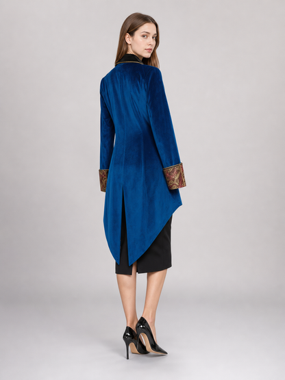 Vintage-Style Blue Carnival Tailcoat
